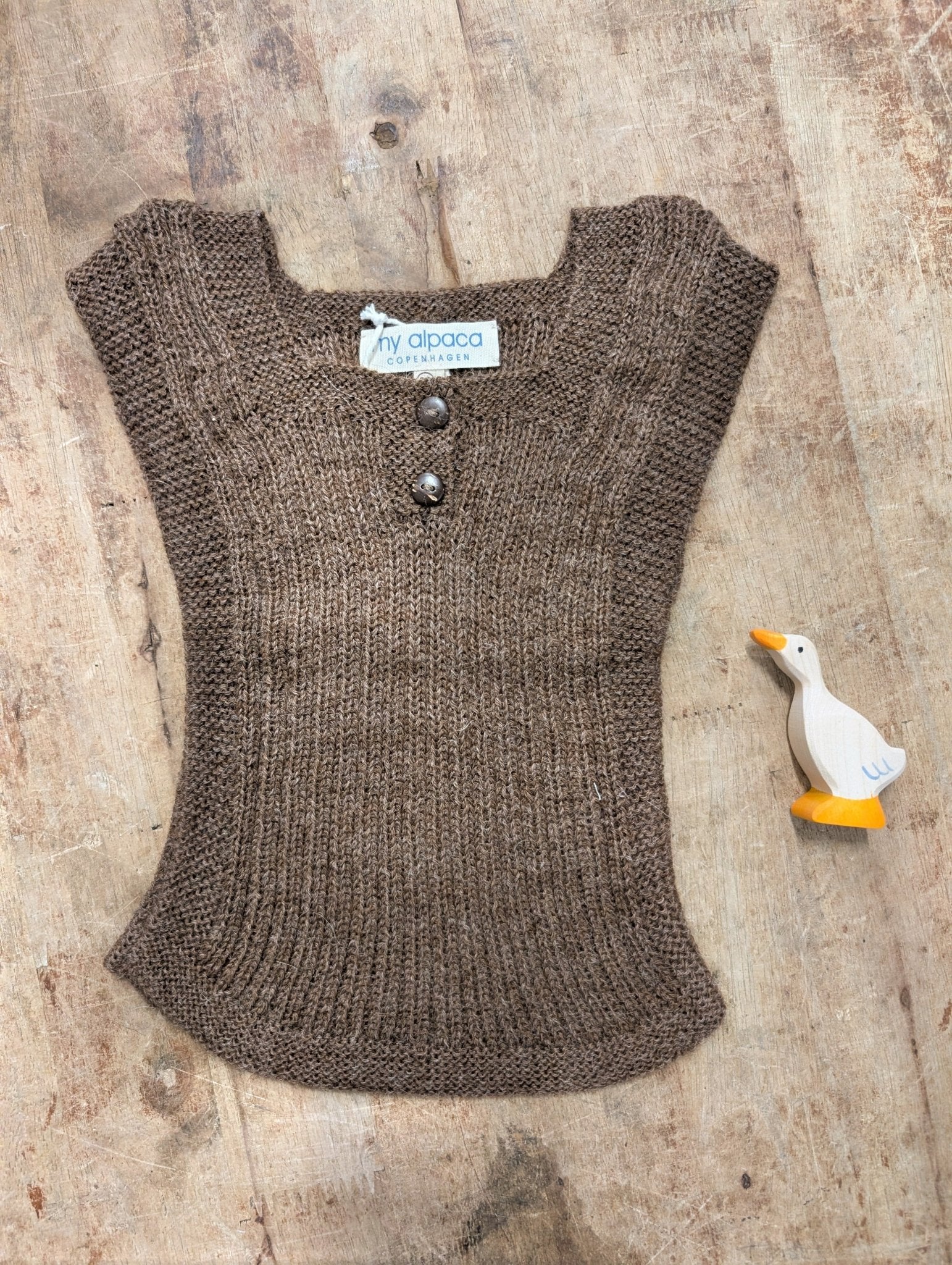 New Colors! My Alpaca Copenhagen - Baby Alpaca Rico Vest (6 months - 5 years) - Nature's Wild Child