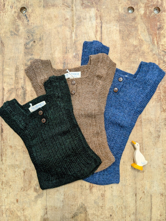 New Colors! My Alpaca Copenhagen - Baby Alpaca Rico Vest (6 months - 5 years) - Nature's Wild Child