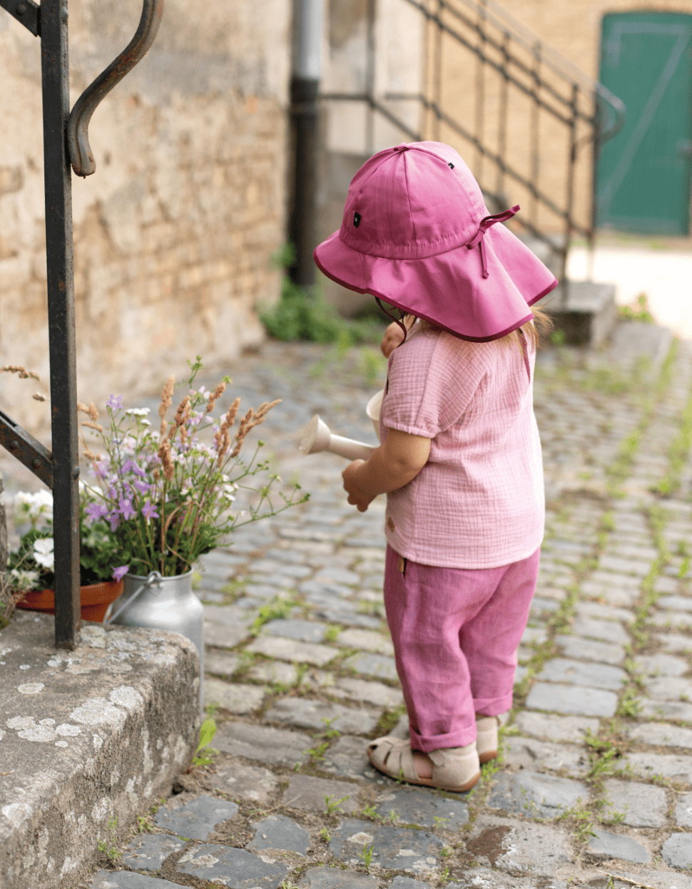 NEW Colors! Pure Pure Organic Cotton Sun Hat - Baby and Toddler (5 colors) - Nature's Wild Child