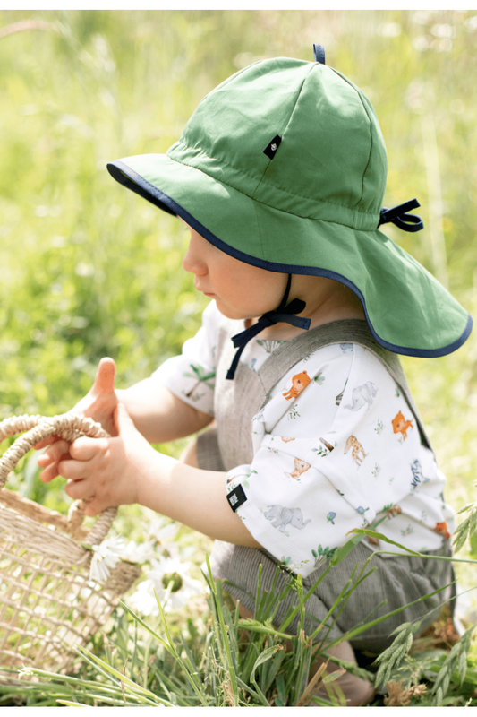 NEW Colors! Pure Pure Organic Cotton Sun Hat - Baby and Toddler (5 colors) - Nature's Wild Child