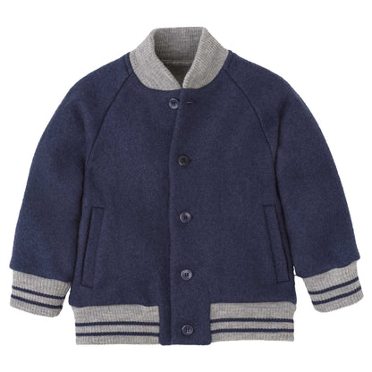 NEW! Disana Organic Boiled Wool - Kids College Bomber Jacket - Nature's Wild Child