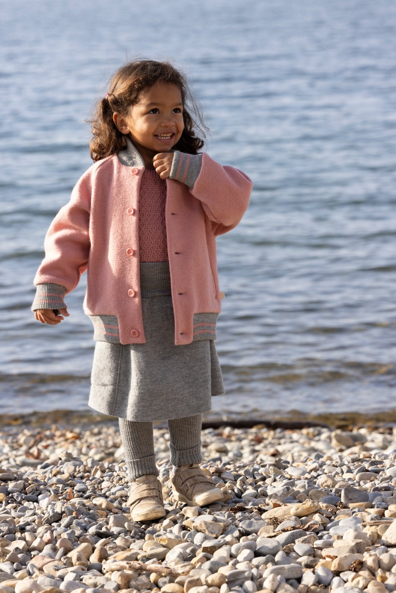 NEW! Disana Organic Boiled Wool - Kids College Bomber Jacket - Nature's Wild Child