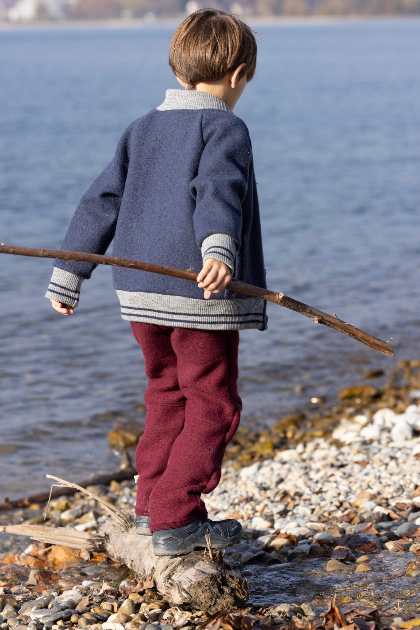 NEW! Disana Organic Boiled Wool - Kids College Bomber Jacket - Nature's Wild Child