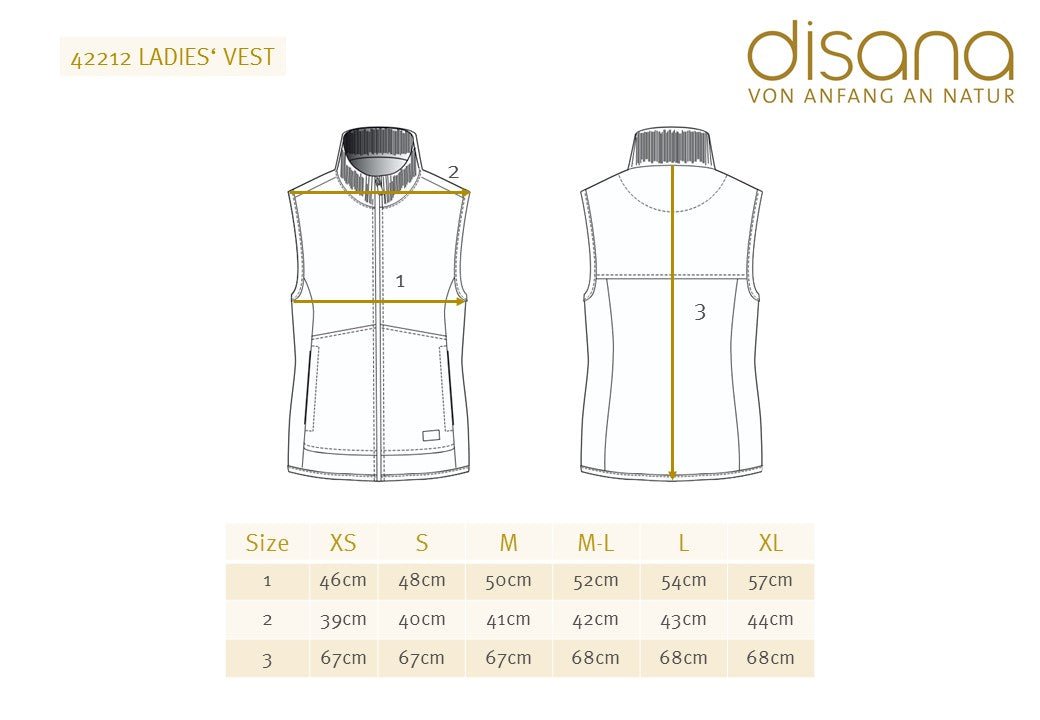 NEW! Disana Organic Boiled Wool - Women's Vest - Nature's Wild Child