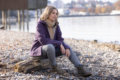 NEW! Disana Women's Sporty Jacket - Organic Merino Wool with Hood - Nature's Wild Child