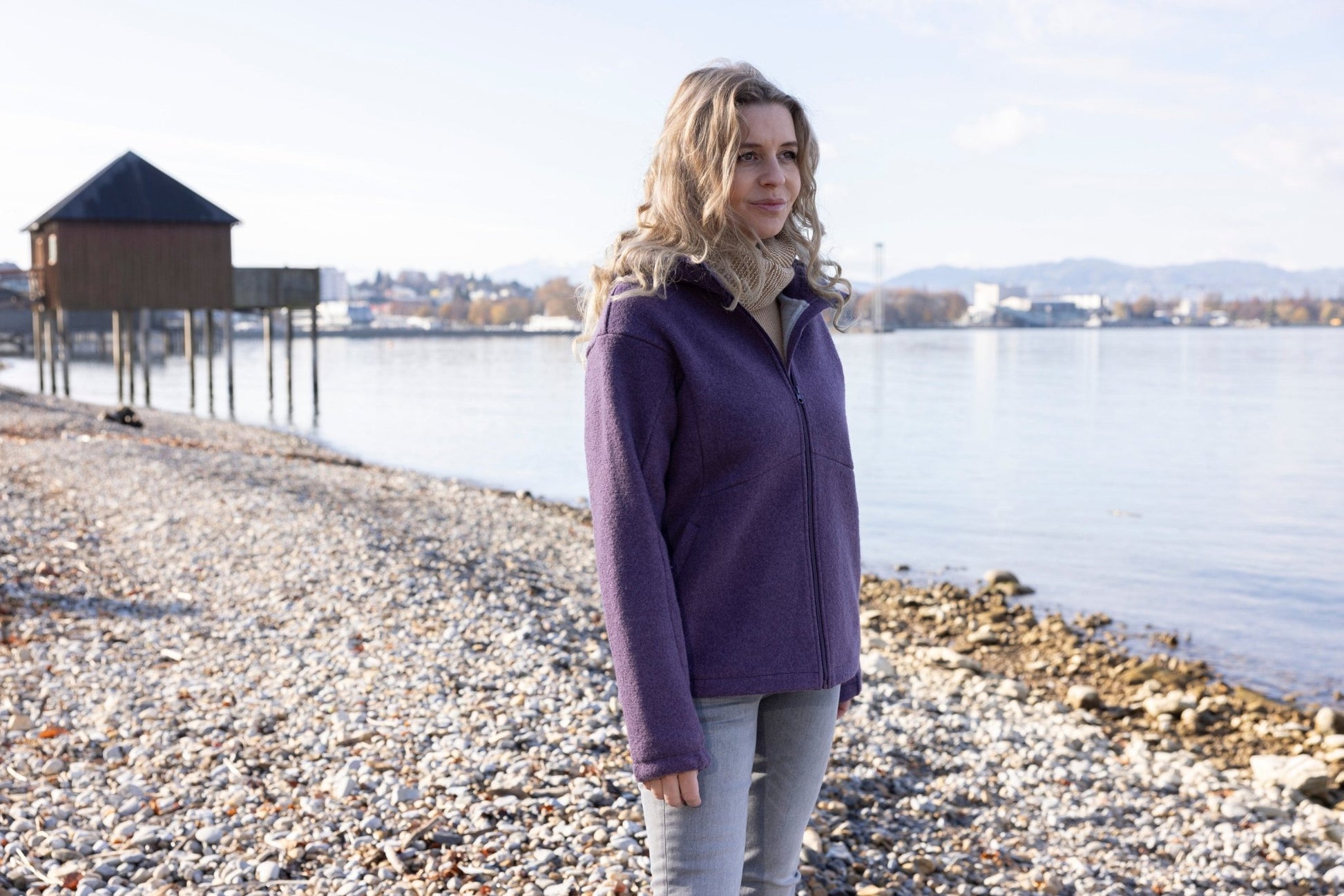 NEW! Disana Women's Sporty Jacket - Organic Merino Wool with Hood - Nature's Wild Child