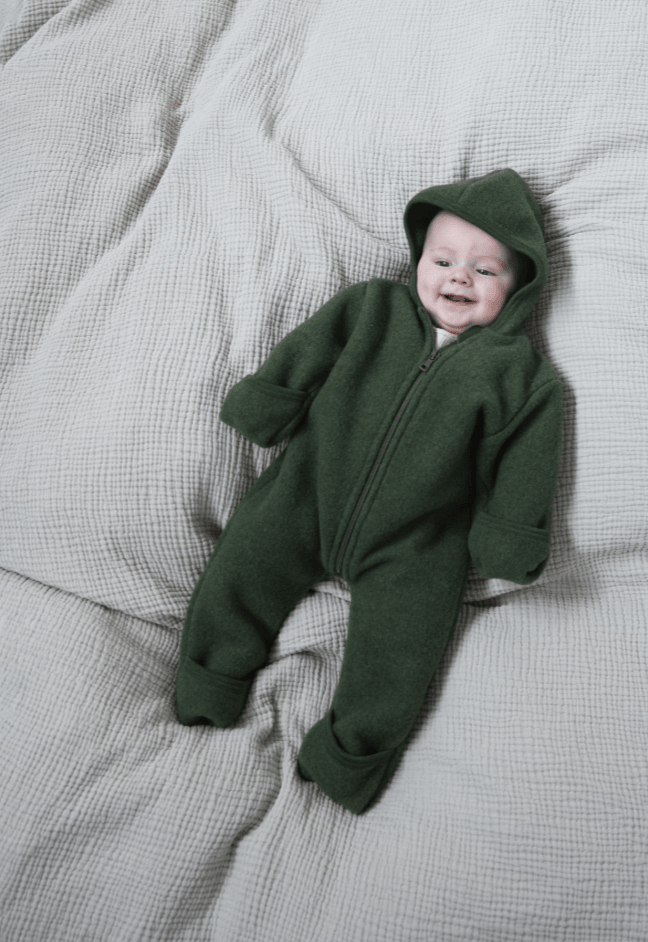 NEW! Engel - Organic Merino Wool Fleece Zip Bunting - Nature's Wild Child