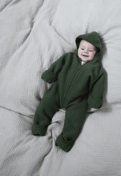 NEW! Engel - Organic Merino Wool Fleece Zip Bunting - Nature's Wild Child
