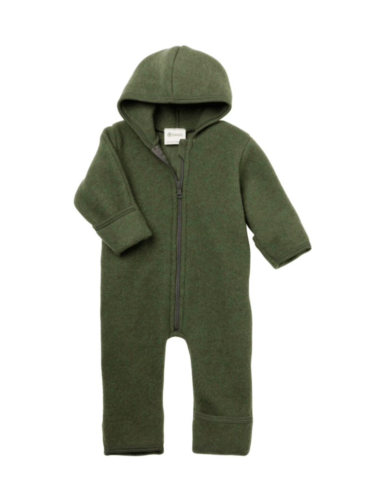 NEW! Engel - Organic Merino Wool Fleece Zip Bunting - Nature's Wild Child
