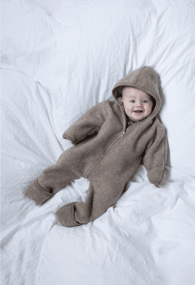 NEW! Engel - Organic Merino Wool Fleece Zip Bunting - Nature's Wild Child