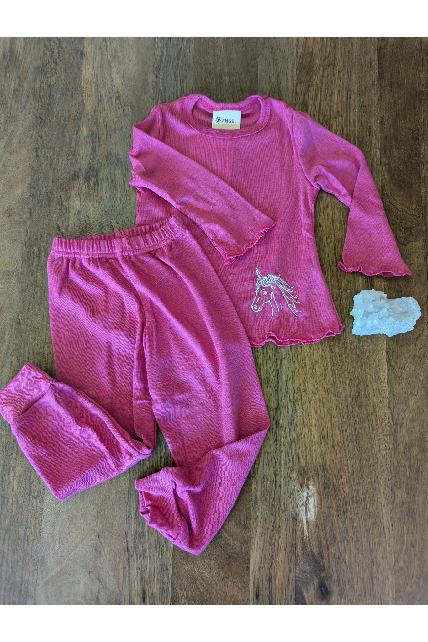 NEW! Engel - Organic Merino Wool Silk - Kids Pajamas - Unicorn (1 - 8 years) - Nature's Wild Child