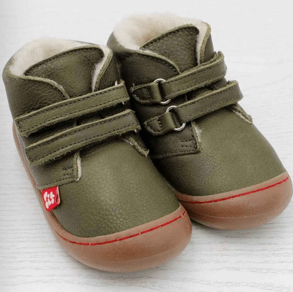 NEW! Pololo - Nino - Organic Wool Lined - Leather Vecro - Baby & Toddler Shoes - Nature's Wild Child