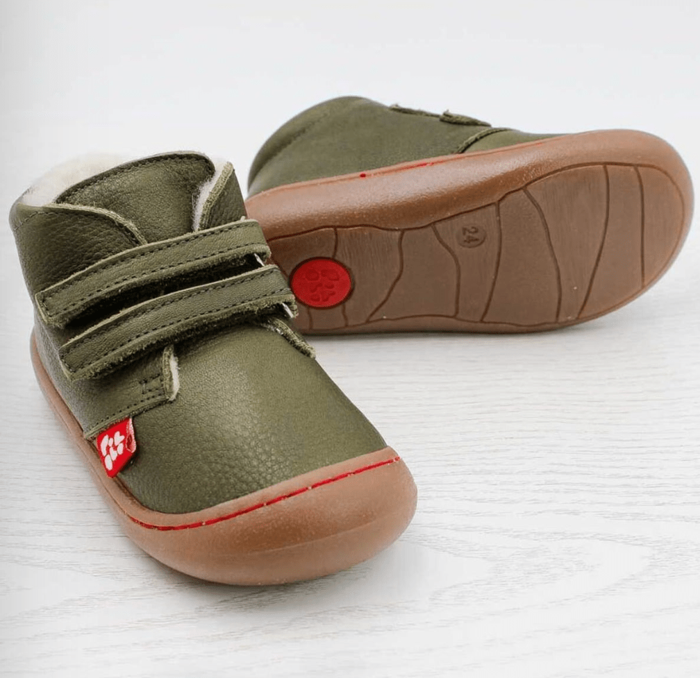 NEW! Pololo - Nino - Organic Wool Lined - Leather Vecro - Baby & Toddler Shoes - Nature's Wild Child
