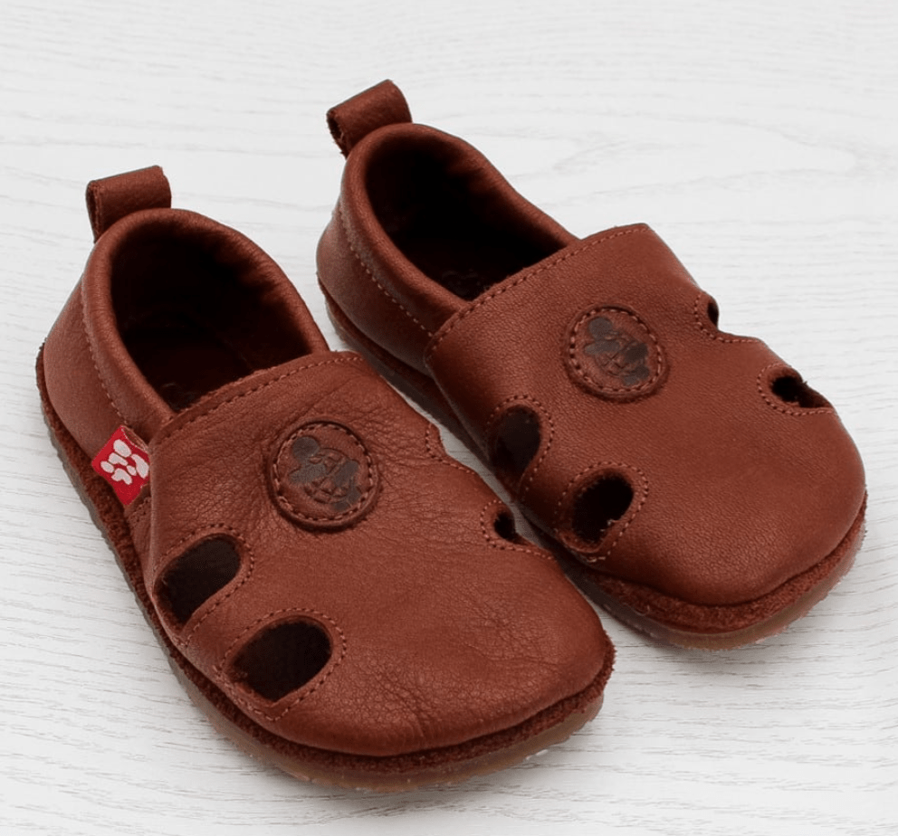NEW! Pololo - Vegetable Tanned Leather - Barefoot Sandal - Baby & Kids (3 colors) - Nature's Wild Child