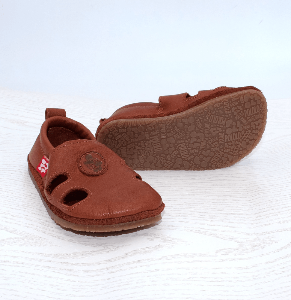 NEW! Pololo - Vegetable Tanned Leather - Barefoot Sandal - Baby & Kids (3 colors) - Nature's Wild Child