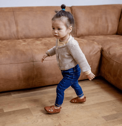 NEW! Pololo - Vegetable Tanned Leather - Barefoot Sandal - Baby & Kids (3 colors) - Nature's Wild Child