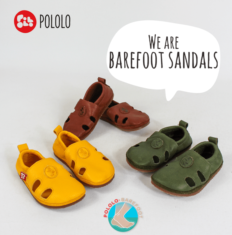 NEW! Pololo - Vegetable Tanned Leather - Barefoot Sandal - Baby & Kids (3 colors) - Nature's Wild Child