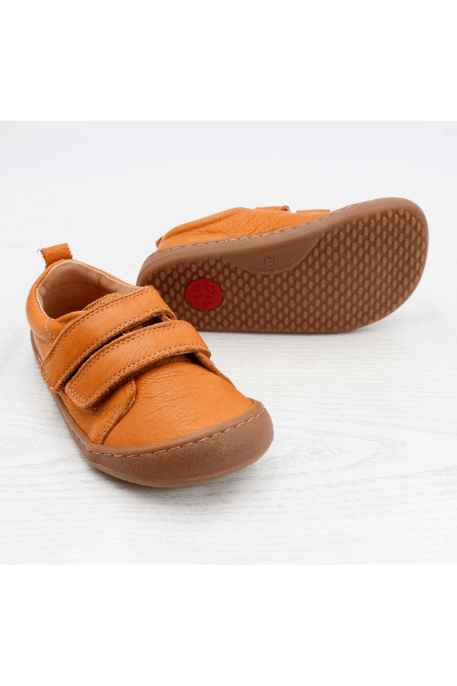 NEW! Pololo - Vegetable Tanned Leather - Barefoot Velcro Shoe - Baby & Kids (3 colors) - Nature's Wild Child