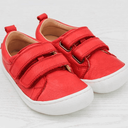 NEW! Pololo - Vegetable Tanned Leather - Barefoot Velcro Shoe - Baby & Kids (4 colors) - Nature's Wild Child