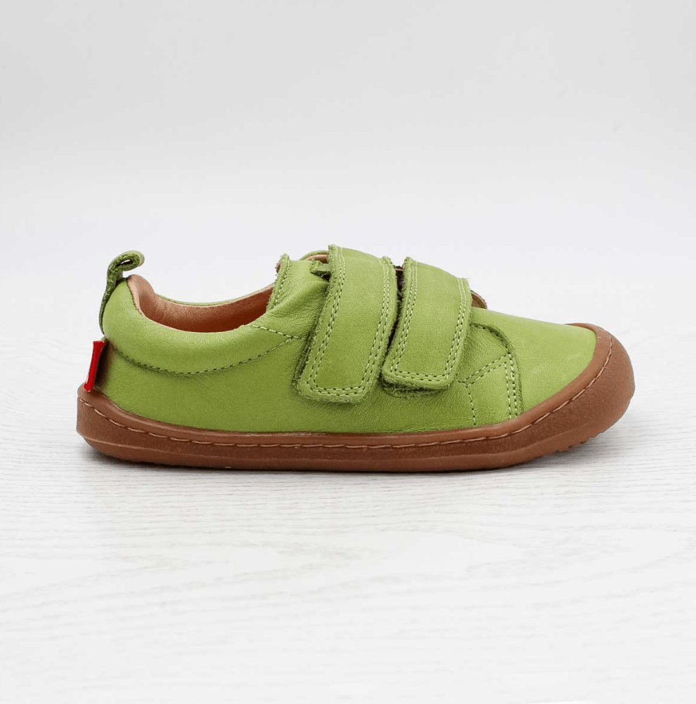 NEW! Pololo - Vegetable Tanned Leather - Barefoot Velcro Shoe - Baby & Kids (4 colors) - Nature's Wild Child