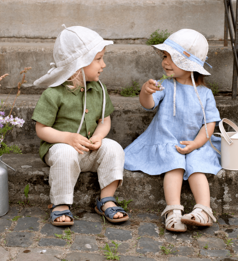 NEW! Pure Pure - European Linen Kids Pant - Stripes (3 colors) - Nature's Wild Child