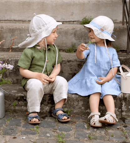NEW! Pure Pure - European Linen Kids Pant - Stripes (3 colors) - Nature's Wild Child