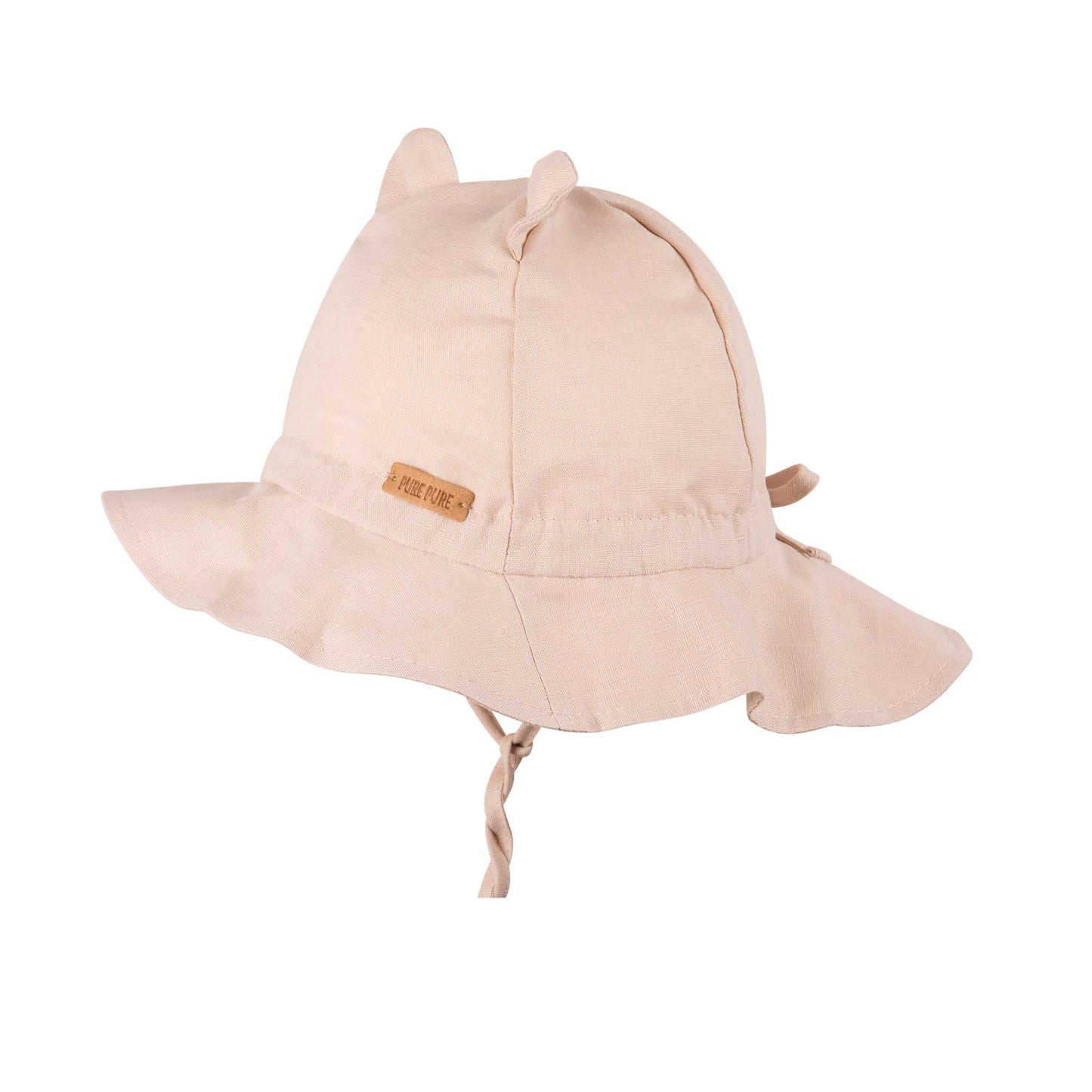 NEW! Pure Pure - Linen & Organic Cotton Sun Hat with Ears (3 Colors) - Nature's Wild Child