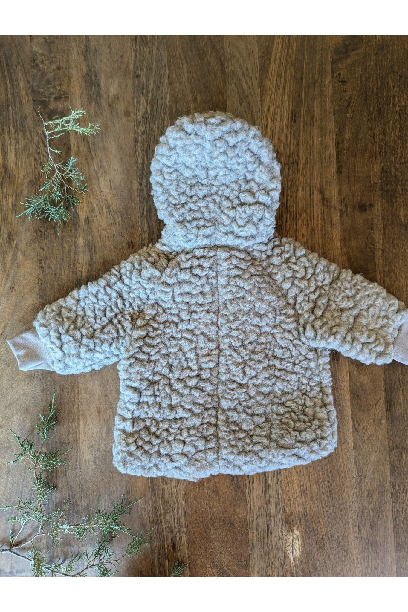 NEW! Pure Pure - Organic Wool and Tencel Plush Kids Coat - Nature's Wild Child