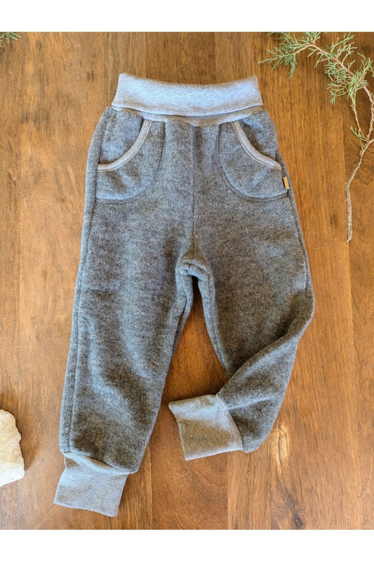 NEW! Pure Pure - Organic Wool Fleece Toddler and Little Kids Pants - Nature's Wild Child