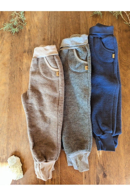 NEW! Pure Pure - Organic Wool Fleece Toddler and Little Kids Pants - Nature's Wild Child