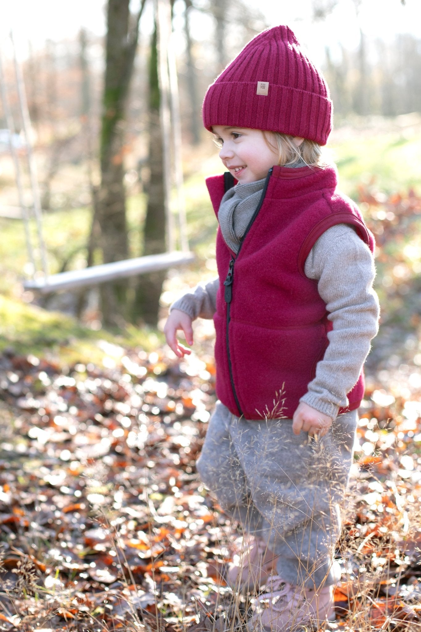 NEW! Pure Pure - Organic Wool Fleece Vest - Nature's Wild Child