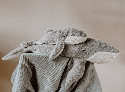 NEW! Senger - GOTS Organic Cotton Stuffed Animal - Large Whale - Nature's Wild Child