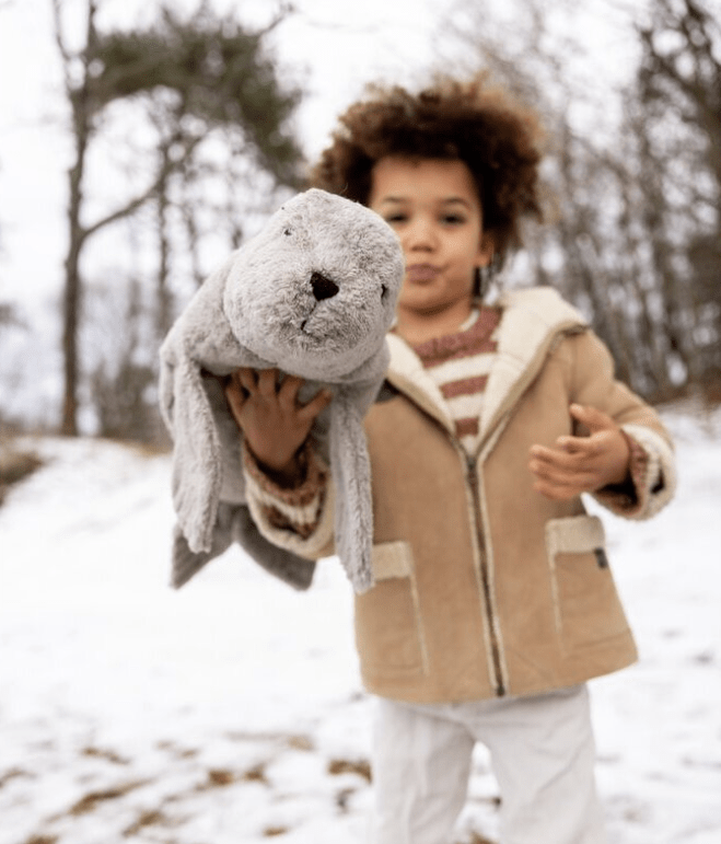 NEW! Senger - GOTS Organic Cotton & Wool Stuffed Animal - Large Grey Seal - Nature's Wild Child