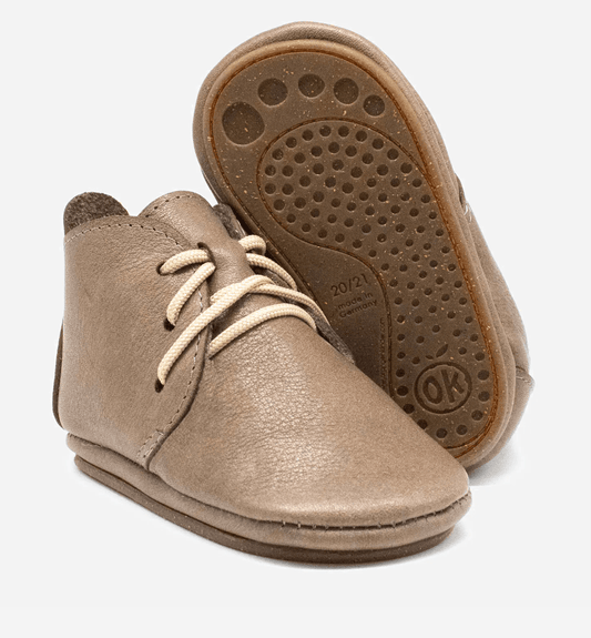 Orangenkinder - Vegetable Tanned - Leather Baby Barefoot Shoes (2 colors) - Nature's Wild Child