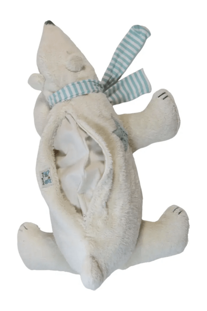 Pat & Patty - Organic Cotton, Wool & Spelt - Polar Bear Cuddle Pillow - Nature's Wild Child