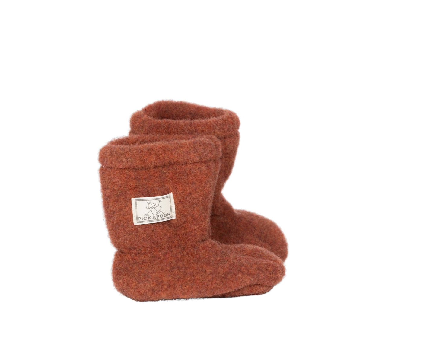 Pickapooh - Organic Wool Fleece - Baby Booties - Nature's Wild Child