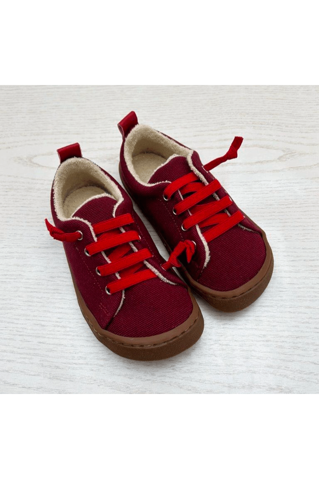 Pololo - Little & Big Kids Barefoot Sneaker - Organic Cotton (3 colors) - Nature's Wild Child