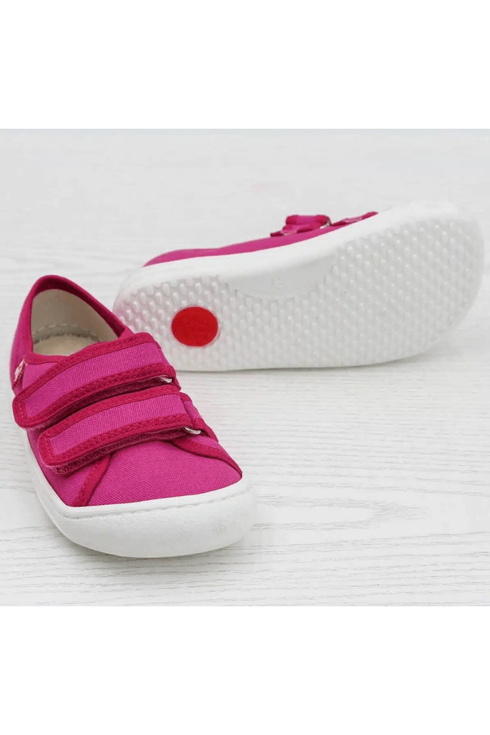 Pololo - Little & Big Kids Barefoot Sneaker - Organic Cotton - Velcro Closure (2 colors) - Nature's Wild Child