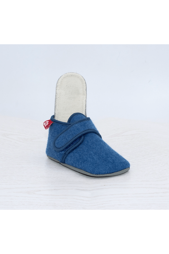 Pololo - Organic Wool (from Disana) Barefoot Slippers with Velcro - Babies & Toddlers - Nature's Wild Child