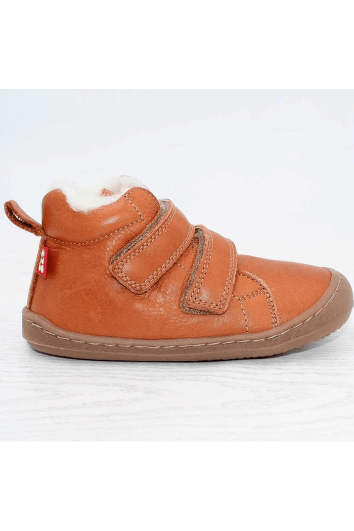 Pololo - Organic Wool Lined - Leather Barefoot High Top Shoe - Baby & Kids - Nature's Wild Child