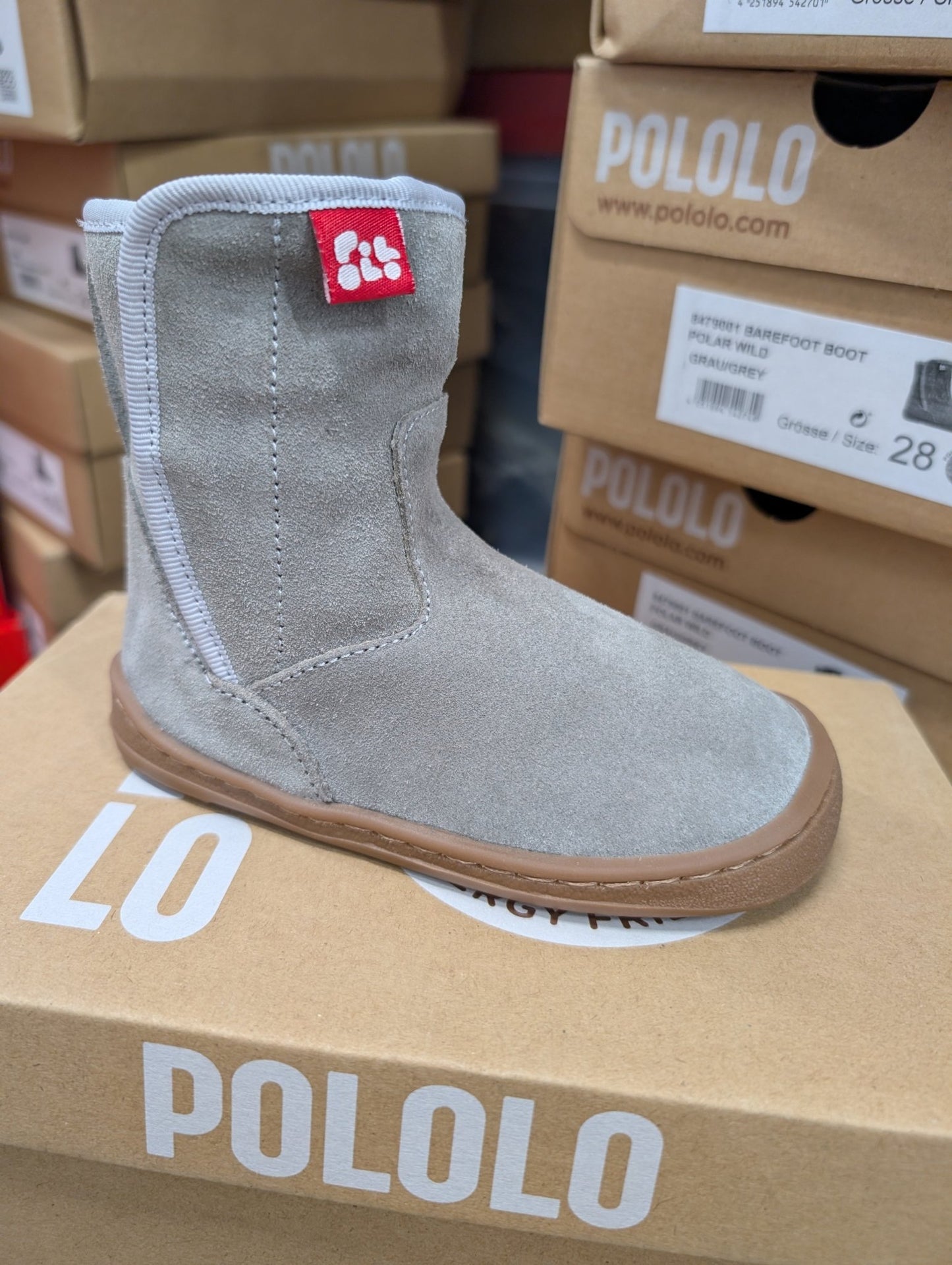 Pololo - Organic Wool Lined - Leather Barefoot Polar Boot - 3 Colors! - Nature's Wild Child