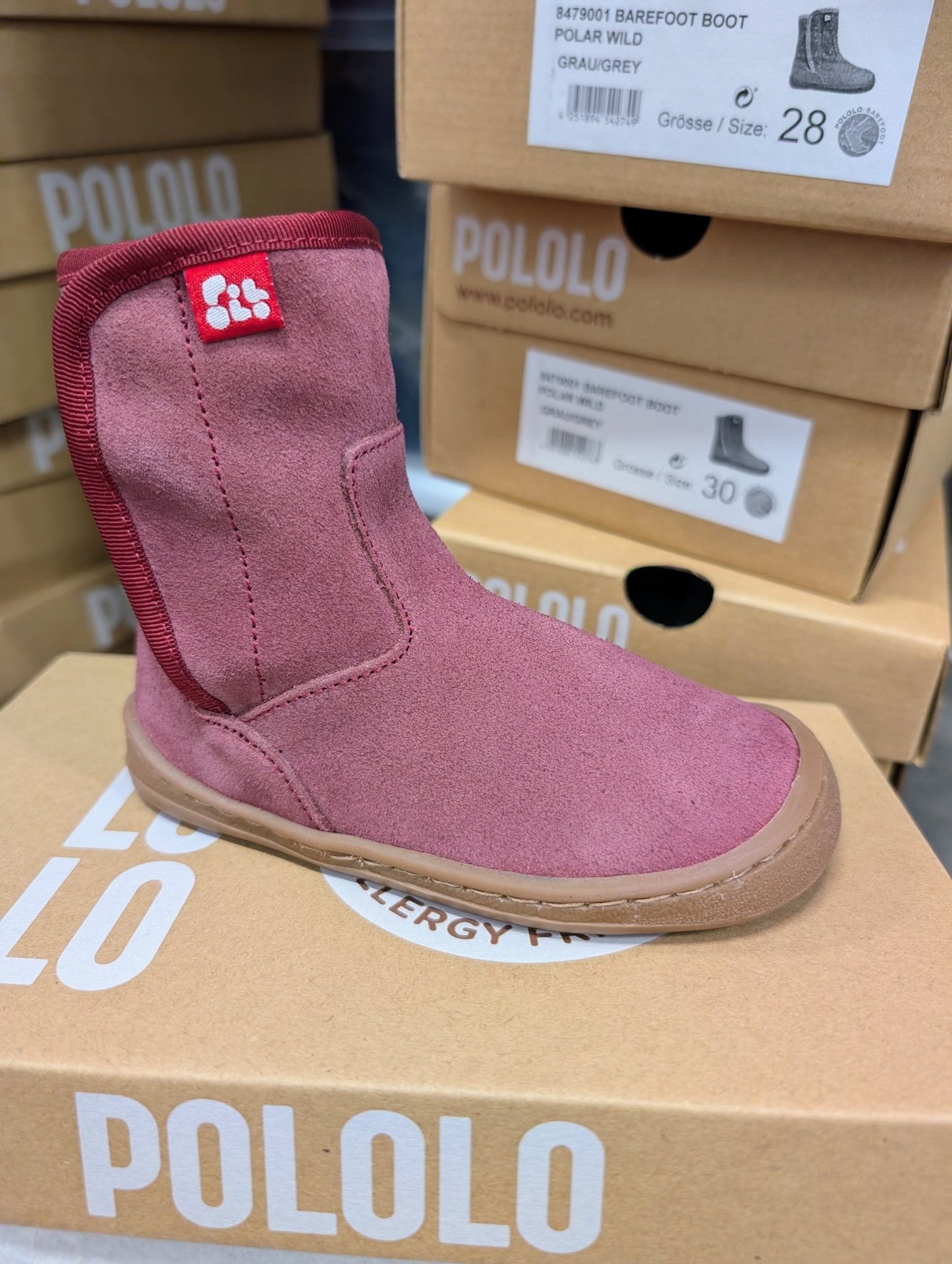 Pololo - Organic Wool Lined - Leather Barefoot Polar Boot - 3 Colors! - Nature's Wild Child