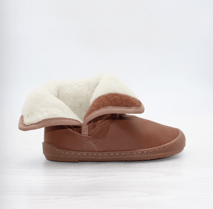 Pololo - Organic Wool Lined - Leather Barefoot Polar Boot - 3 Colors! - Nature's Wild Child