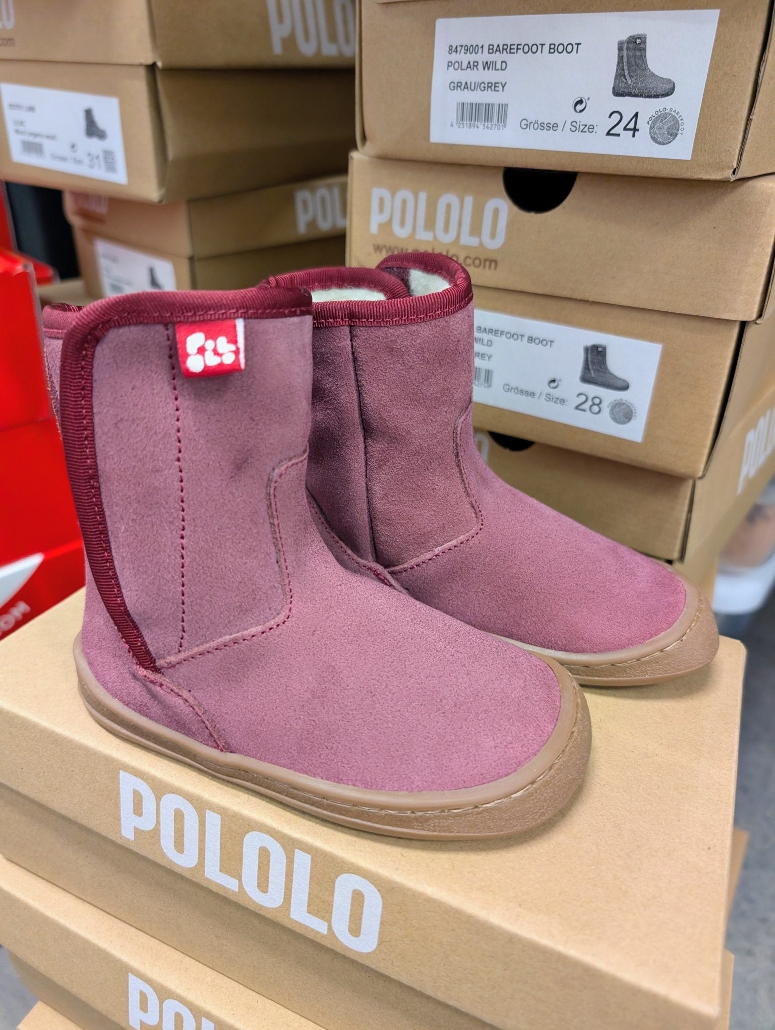 Pololo - Organic Wool Lined - Leather Barefoot Polar Boot - 3 Colors! - Nature's Wild Child