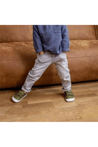 Pololo - Vegetable Tanned Leather - Barefoot Velcro Shoe - Baby & Kids (3 colors) - Nature's Wild Child