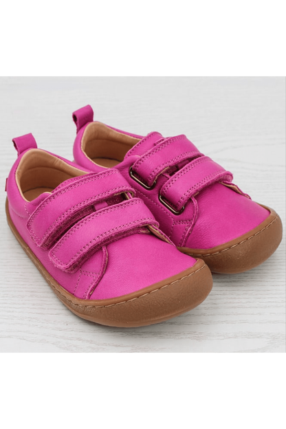 Pololo - Vegetable Tanned Leather - Barefoot Velcro Shoe - Baby & Kids (3 colors) - Nature's Wild Child