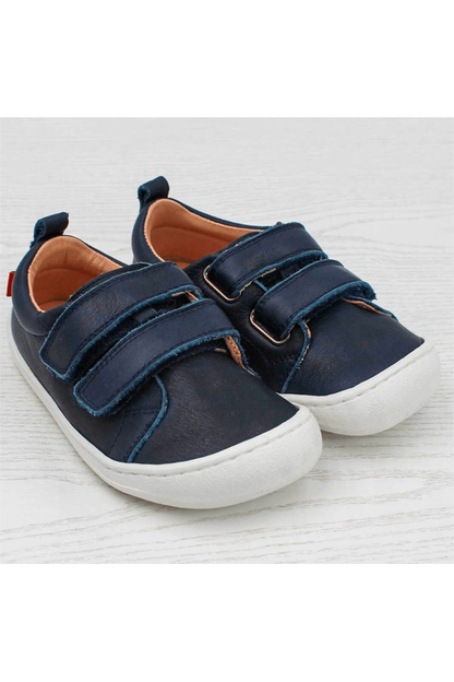 Pololo - Vegetable Tanned Leather - Barefoot Velcro Shoe - Baby & Kids (3 colors) - Nature's Wild Child
