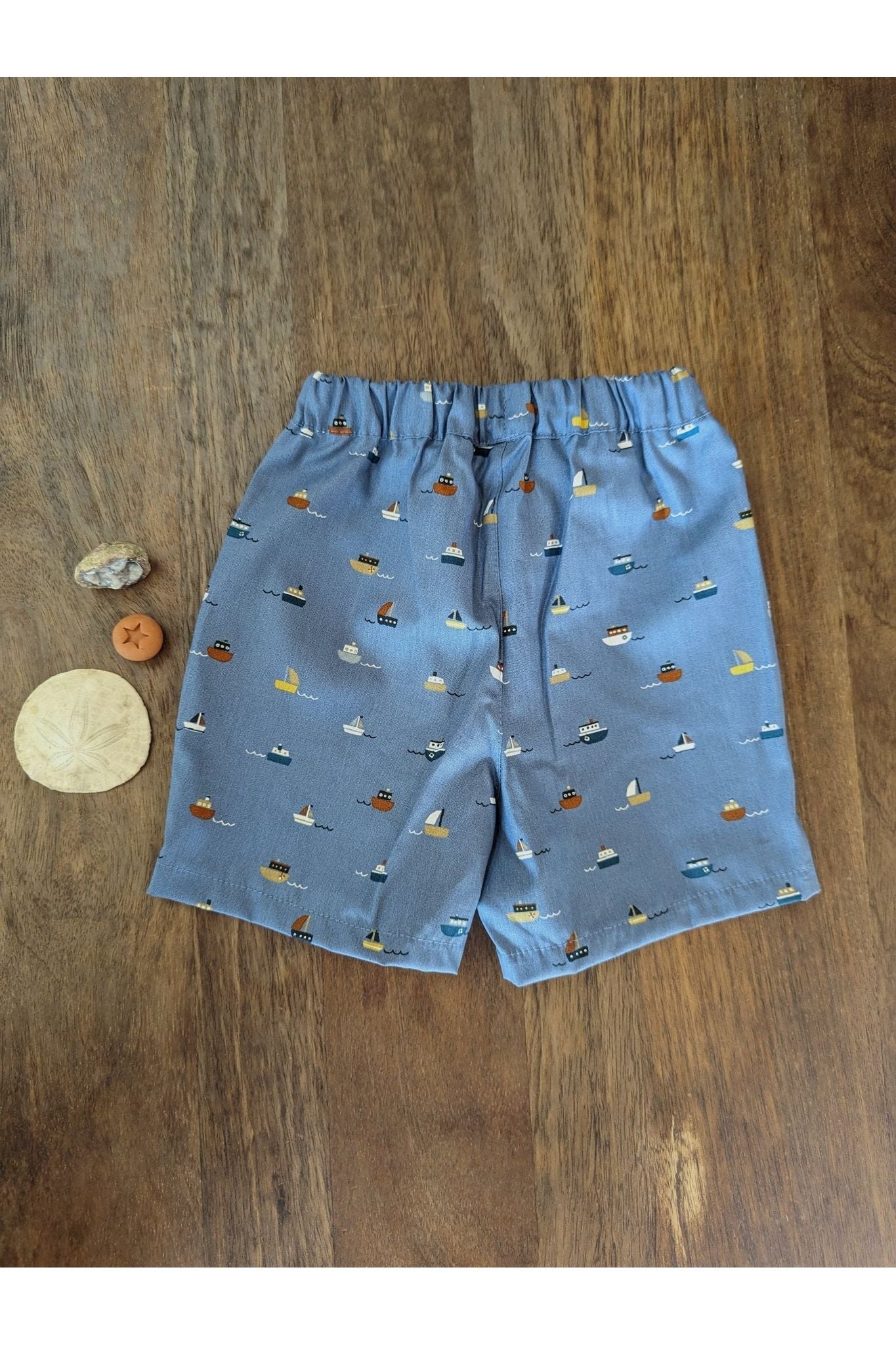 Pure Pure - GOTS Organic Cotton Boat Shorts - (12 months - 4 years) - Nature's Wild Child