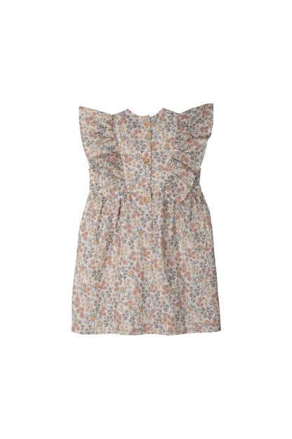 Pure Pure - GOTS Organic Cotton Flower Dress - (12 months - 6 years) - Nature's Wild Child