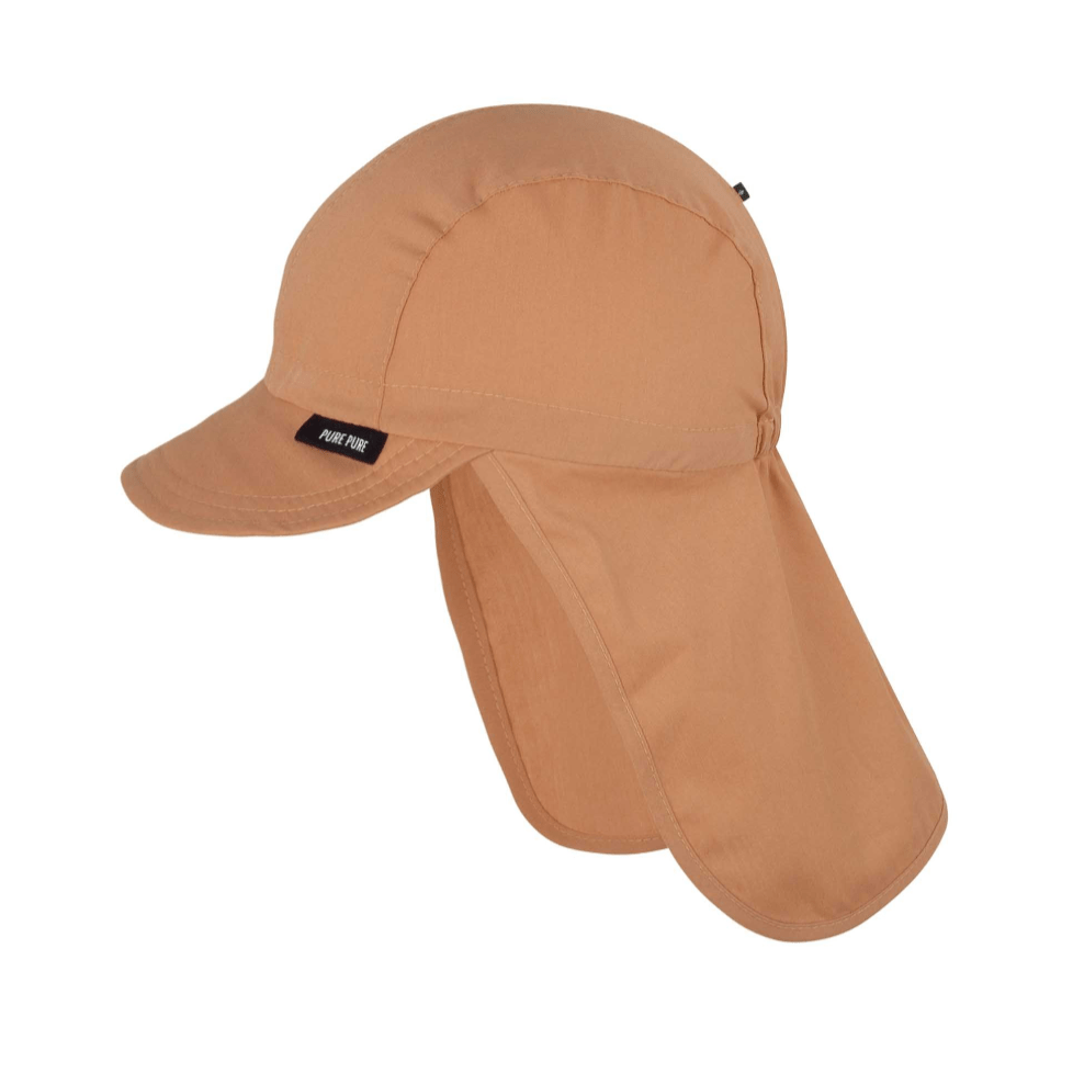 Pure Pure - Kids Organic Cotton Baseball Cap with Neck Protection - Nature's Wild Child